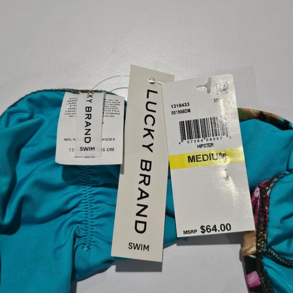 Lucky Brand Women's Printed Hipster Bikini Bottoms - Picture 8 of 10